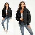 thumbnail image 5 of Womens Winter Baggy Zip Puffer jackets Short Down Jacket Coat, 5 of 7