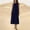 Navy, variant on Uaswgudfs Sleeveless Casual Sundress for Women 2025: Halter Neck Abstract Ribbed Midi Dress - Summer 2025 Trend for Brunch, Beach Parties & Cocktail Evenings Black L