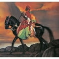thumbnail image 3 of Unknown 16x15 Black Modern Framed Museum Art Print Titled - Arabian Knight, 3 of 5