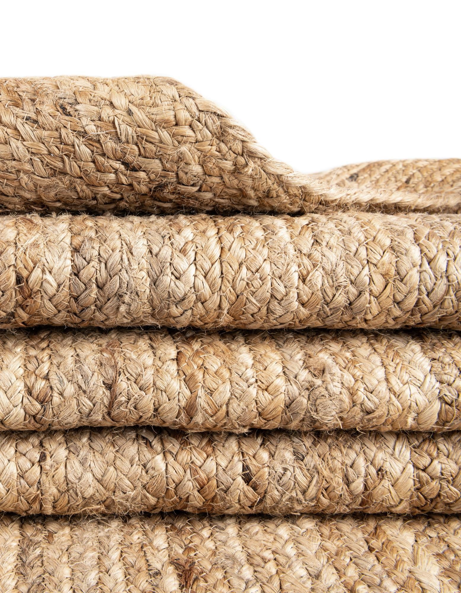 Unique Loom Braided Jute Collection Area Rug - Dhaka (8' x 11' Rectangle Natural)