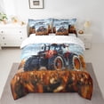 thumbnail image 2 of YST Tractor Bedding 7-Piece Set, Farm Theme, King, Red, 2 of 5
