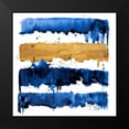 thumbnail image 2 of Pinto, Patricia 15x15 Black Modern Framed Museum Art Print Titled - Indigo Drips, 2 of 5