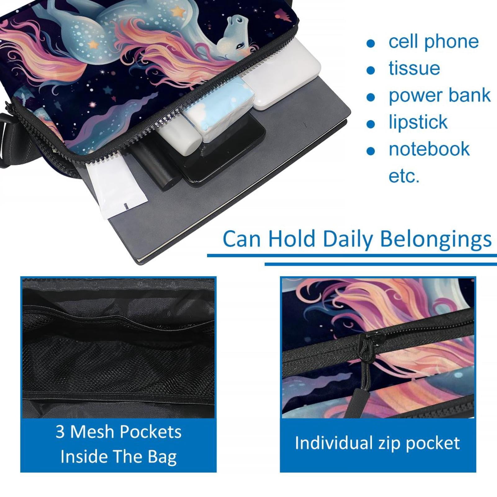 Star Unicorns Waist Pack Fanny Pack Running Belt Lightweight Adjustable with Extension Strap Unisex