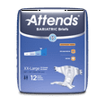 thumbnail image 2 of Attends Bariatric Briefs, Incontinence Briefs Heavy Absorbency, XXL, 12 Count, 2 of 6