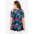 thumbnail image 2 of Woman Within Plus Size Short-Sleeve Cold-Shoulder Tee, 2 of 6