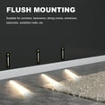 thumbnail image 4 of Lámpara De Pared LED, Luz Y Detección De Movimiento IP65 Luz De Escalera LED Impermeable 110 A 240 V Luz Natural 4000 K Para Entrada, 4 of 7