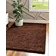 thumbnail image 3 of Unique Loom 3126289 5 x 8 ft. Solid Shag Rectangular Rug, Chocolate Brown, 3 of 10