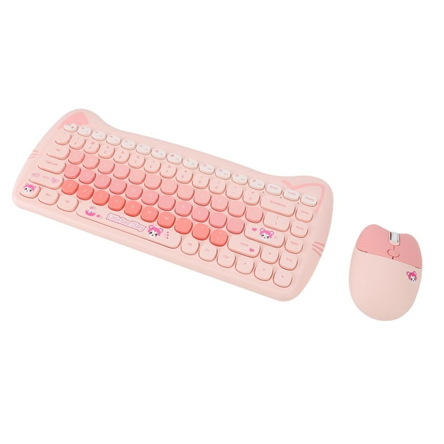 Juego De Teclado Y Ratón Inalámbricos, Acabado Mate, Teclas Ligeras, Patrón De Animales, Diseño Compacto Inalámbrico De 2,4G