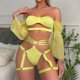 thumbnail image 2 of Lencería sexy de moda para mujer Ahueca hacia fuera la cinta Estilo agrupado Mangas de soplo Ropa interior sexy Tanga Traje de cinturón Fridja nalpqowj43071, 2 of 9