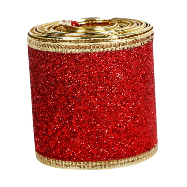 Cinta de regalo de Navidad, elegante, resistente, multiusos, ligera, manualidades, decoración, cinta para envolver regalos para fiesta de cumpleaños Rosa