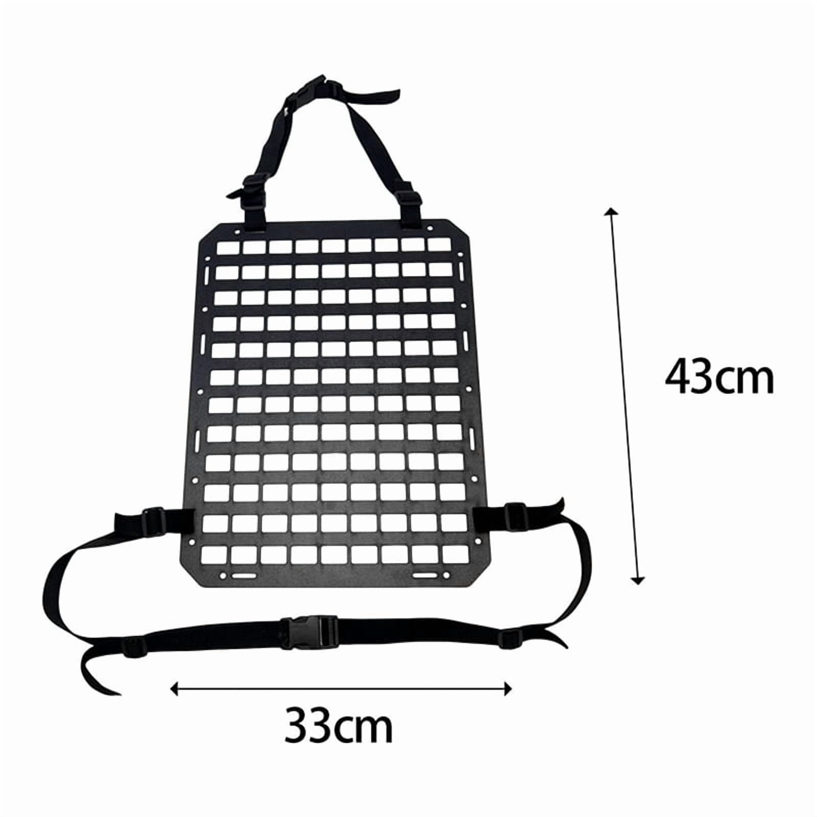 3X Car Seat Back Molle Panel, Molle Panel Organizer for Car, SUV Truck, Equipment Modular for  Pouch Tool Accessories