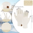 thumbnail image 2 of FZ FANTASTIC ZONE Winter Warm Knit Touchscreen Gloves for Women Cold Weather Thermal Texting Typing Working Gloves Womens Gifts, 2 of 6