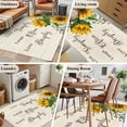 thumbnail image 5 of Area Rugs for Living Room 4x6 Ft, Yellow Sunflower Non Slip Area Rugs for Kitchen Bedroom Entryway, Summer Botanical Elegant Pastoral Floral Washable Carpet Runner Rug Floor Mats for Bedroom, 5 of 8