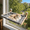 Gray, variant on Lightweight, Foldable Indoor Cat Window Sill Hammock for Summer Use, Made of Natural Pine Wood, Supports Up to 45 Pounds, Cordless Design, Space-Saving And Scratch-Resistant