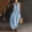 #0155-Blue, variant on Neewe Women's V Neck Midi Dresses with Pockets Sleeveless Twist Waist Pleated A-Line Flowy Beach Holiday Dresses