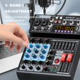 thumbnail image 3 of Mezclador de Audio BOMGE BMG-04A de 4 Canales USB Bluetooth 48V, 3 of 9