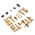 thumbnail image 4 of Repuestos para coche RC a escala 1:14 Brazo oscilante superior delantero resistente Brazo oscilante inferior delantero oro, 4 of 9