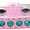 Light Pink, variant on Dog, Puppy  Pet Fashion Collar, "Premium Southwest Turquoise Pearl"