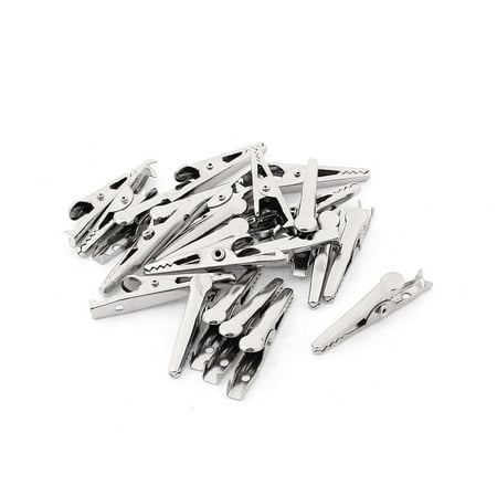 

Unique Bargains Metal Insulated Alligator Test Clips Crocodile Clamps Silver Tone 23pcs