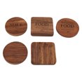 thumbnail image 2 of Posavasos de madera para bebidas, antideslizantes, con aislamiento térmico, juego de posavasos de madera de Acacia Natural para protección de mesa, decoración del hogar, 5 uds., 2 of 5