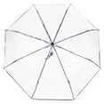 thumbnail image 2 of Paraguas transparente plegable triple totalmente automático para exteriores., 2 of 6