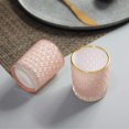 thumbnail image 3 of Juego de 24 portavelas votivos de cristal SHMILMH, rosa, 6,8 cm, 3 of 7