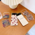 thumbnail image 3 of Case for Galaxy Z Flip 3 5G, Cartoon Pattern Printed Slim Hard Back Case Cover Anti Scratch Shockproof Support Wireless Charging, Conque for Samsung Galaxy Z Flip 3 5G 2021, 3 of 5
