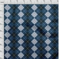 thumbnail image 2 of oneOone Silk Tabby Dark Navy Blue Fabric Argyle Check Diy Clothing Quilting Fabric Print Fabric By Yard 42 Inches Wide, 2 of 4