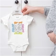 thumbnail image 5 of Vintage The Smurfs Cartoon Characters Romper Boys or Girls Infant Baby Brisco Brands NB, 5 of 6