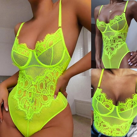 Women s Ticee Teddies & Bodysuits Comfortable Vibrant Teddy Underwear Attractive Mini Flattering Bodysuit Bodysuit Lingerie