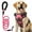 Pink, variant on MASBRILL Dog Harness and Leash Set, No Pull Vest Harness, Reflective Adjustable Soft Padded Pet Harness with Handle for Small to Large Dogs
