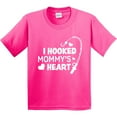 thumbnail image 3 of Inktastic I Hooked Mommy's Heart with Fishing Rod Youth T-Shirt, 3 of 5