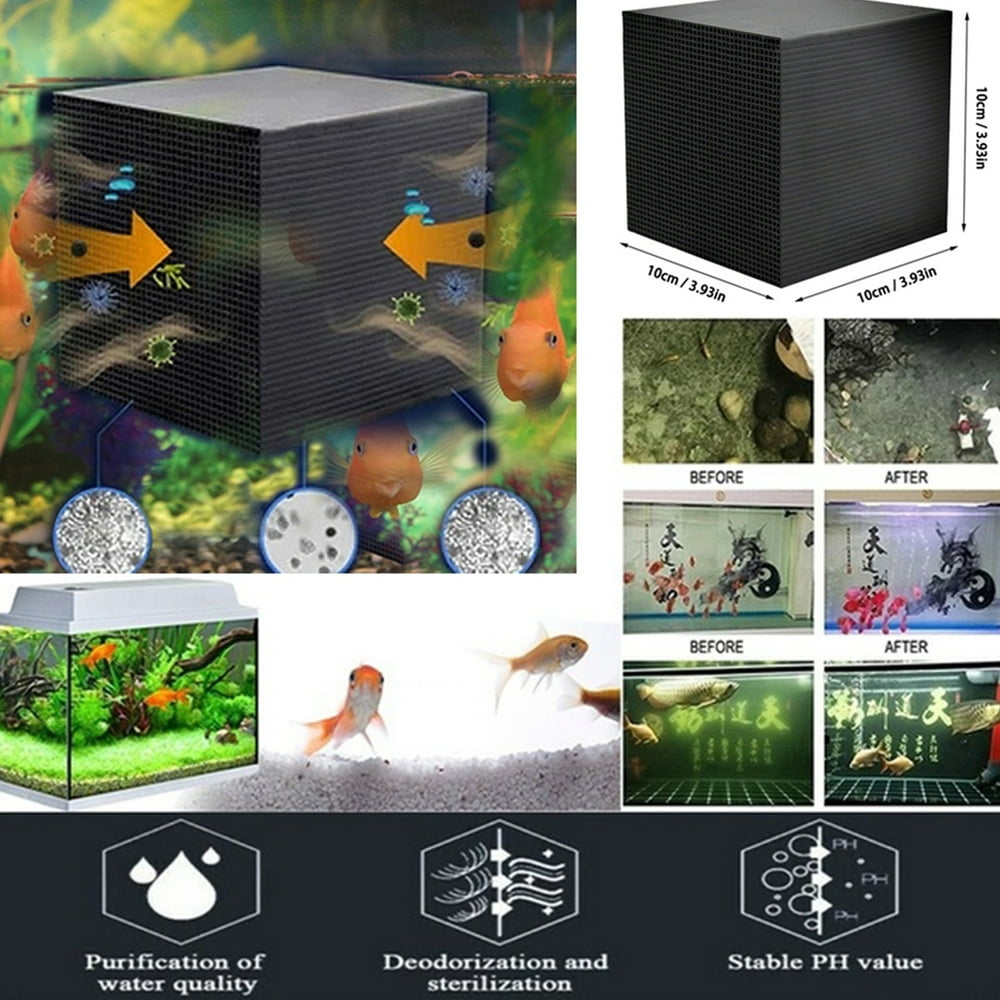 NK HOME EcoAquarium Water Purifier Cubes Fish Tank Activated Carbon