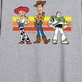 thumbnail image 3 of Toy Story 4 - Buzz, Woody, And Jessie - Womens Oversized Graphic T-Shirt, 3 of 5