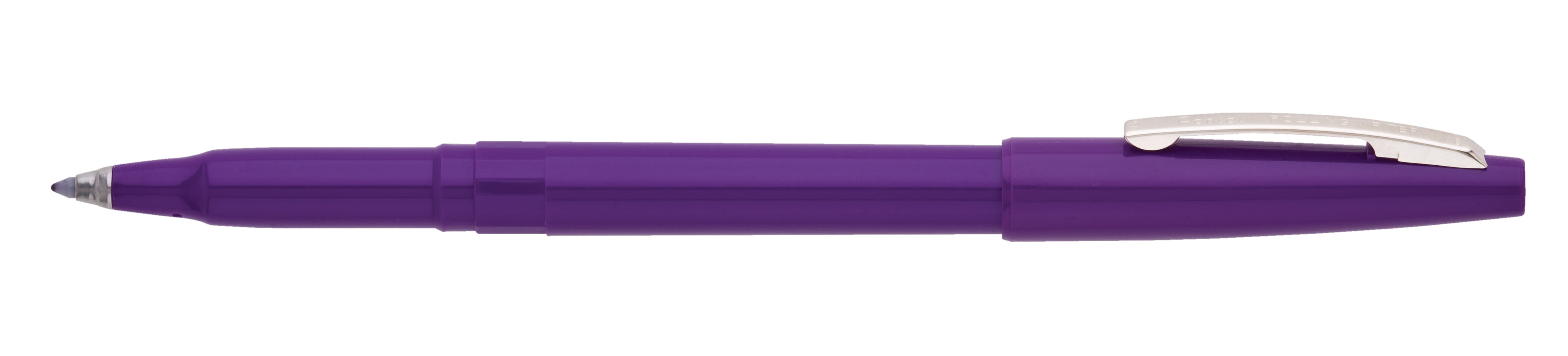 Pentel Rolling Writer Roller Ball Pen Medium Line, Violet Ink