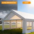 thumbnail image 5 of Ktaxon 20x40FT Large Party Tent, Heavy Duty Outdoor  Big Canopy Tent with 4 Removable Sidewalls, Patio Assembled Canopy Tent with 2 Roll up Doors & 12 Windows for Parties Wedding Commercial, 5 of 7
