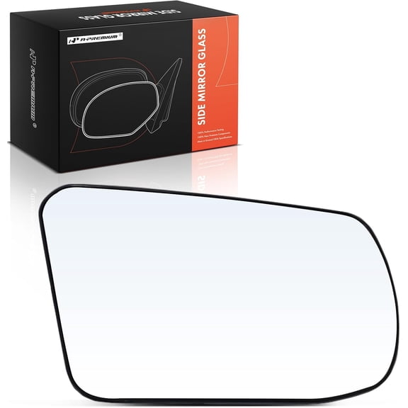 A-Premium Right Passenger Side Heated Mirror Glass with Backing Plate - Compatible with Nissan Altima 2007-2013 - Exterior Side View Convex Mirror
