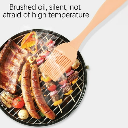 

Silicone Oil Brush For Cooking Basting Brush Pastry Brush For Baking Food Grade Dishwasher Safe Heat resistant silicone Barbecue Brush Cooking Brush For Oil and Sauce Size:17X3.2CM