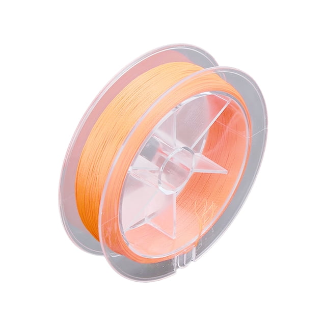 Fly Fishing Unwaxed Prep Line, Portable High Strength Fly Fishing Line For Freshwater Fishing White,Orange,Fluorescent Yellow
