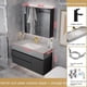 thumbnail image 4 of Home Bathroom Smart Bathroom Locker Wash Basin with Sink Cabinet Washbasin Rock Board Bathroom Combination Vanity Cabinet My Lux Decor Round, 4 of 14
