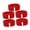 Red, variant on Suodoka 5Pcs 3 Legged Race Bands Relay Games Outdoor Group Party Game Set for Kids Adults Birthday Carnival Field Day, Bright Red, 20x16x3 in / 50.8x40.6x7.6 cm Elastic Legged Run Straps