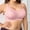 🔥 Pink, variant on Everyday Bras Plus sizw Plus Size Push up Bras for Women Sostenes Para Mujer Sin Varillas Seamless Sports Bras for Women Plus-Size Wireless Seamless Gathered Back Support Bra Breathable