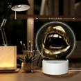 thumbnail image 6 of Sikiie Golden Lips Modern Sculpture Acrylic Night Light Gift Custom Acrylic Night Light LED Lights for Bedroom Home Office, 6 of 9