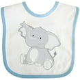 thumbnail image 3 of Inktastic Elephant Boys or Girls Baby Bib, 3 of 4