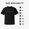 thumbnail image 2 of Men's Los Angeles Letter Print T-Shirt, Unisex Classic Fit Crewneck Tee, 2 of 9