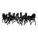 thumbnail image 2 of Escultura de caballo de metal para decoración de dormitorio, hotel, arte artesanal, colgante para baño, adorno coleccionable decorativo, 2 of 9