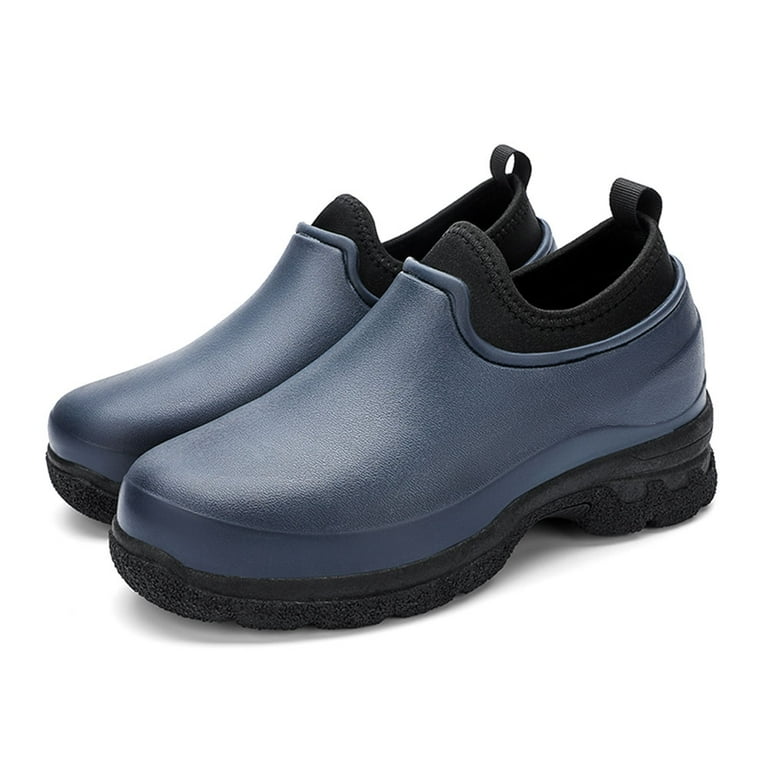 Men Chef Shoes Non Slip Oil Resistant Waterproof Safety Work Shoes Comfortable Nursing Nurse Shoes for Gardener Men Women Indoor and Outdoor Chef Clogs for Kitchen Office Seaside Walmart