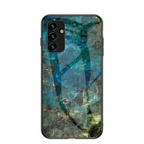 Allytech Galaxy A14 5G Case Marble, Tempered Glass Back Cover TPU Shockproof Protective Anti-scratch Slim Fit Case Cover for Samsung A14 5G 6.6" - Jade Green