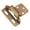 Gold, variant on Hickory Hardware Partial Wrap 1/4 inch Overlay Hinge Pair Satin Nickel Self Close P60010F-SN