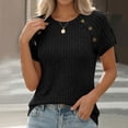 thumbnail image 6 of Jalioing Women's Long Sleeve T Shirt Fashion Casual Ribbed Knit Crew Neck Blouses Summer Comfy Trendy Tops, 6 of 9